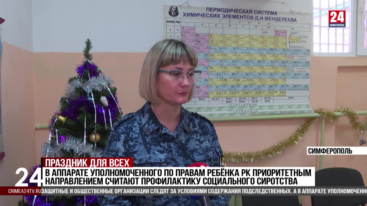 Несовершеннолетних подозреваемых Следственного изолятора №1 в Симферополе поздравили с Днём святителя Николая Чудотворца