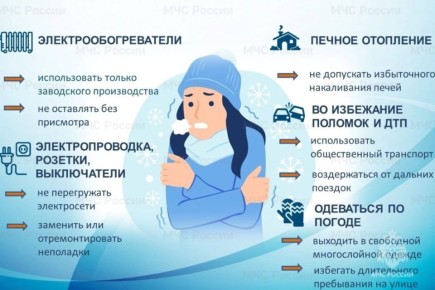 О мерах безопасности во время морозов