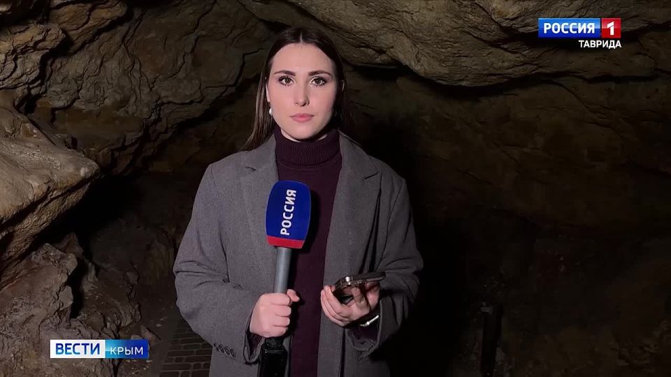 В пещере «Таврида» установили цифровые датчики, которые следят за изменением микроклимата во время массовых посещений