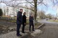 Продолжаются работы по обустройству пешеходной аллеи по ул. Блюхера