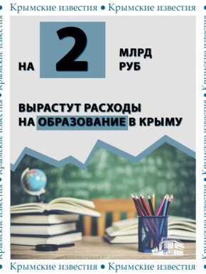 47 млрд рублей направят на сферу образования в Крыму в этом году