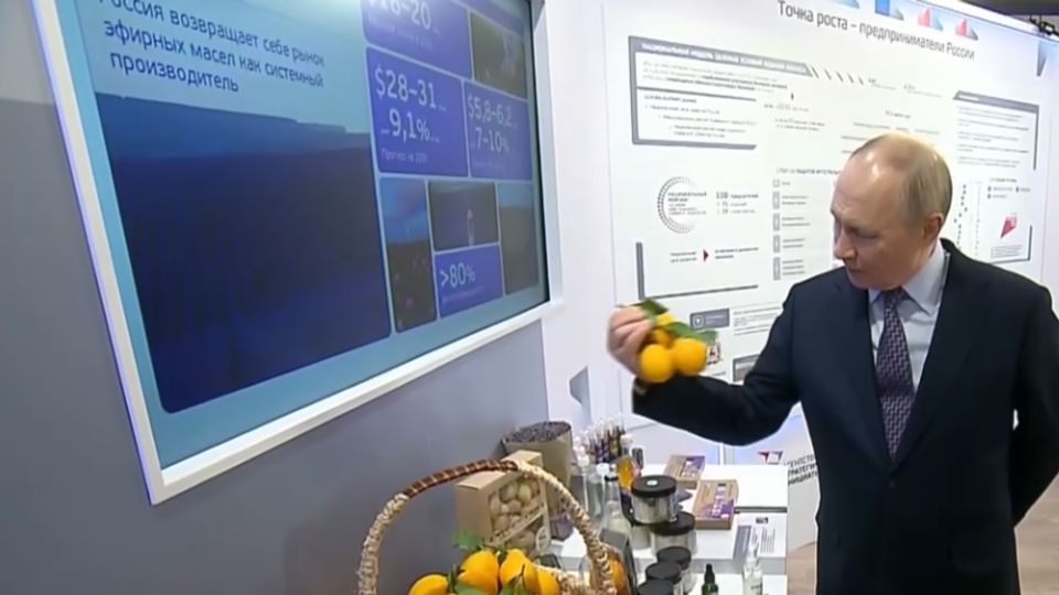 Путину понравились крымские лимоны