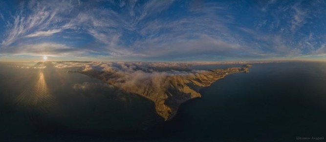 Восточный Крым с высоты птичьего полета