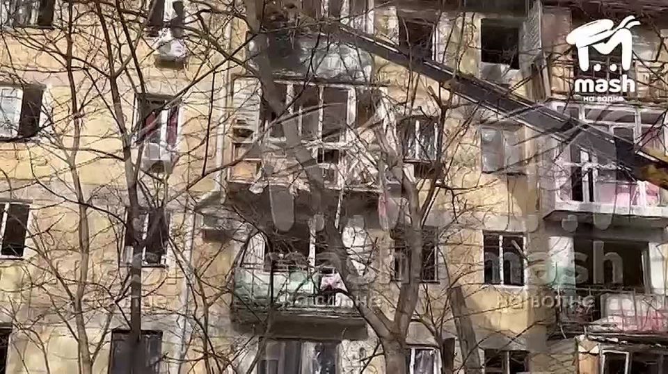 Так выглядит севастопольская пятиэтажка на Ефремова, пострадавшая во время атаки беспилотников