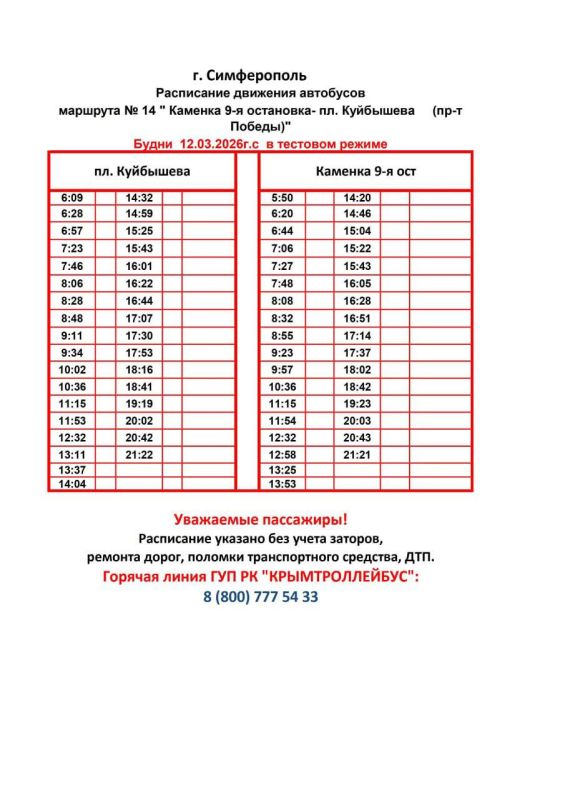 Уважаемые пассажиры г. Симферополь!