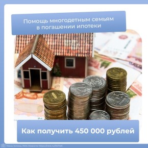 Многодетные семьи Крыма могут получить государственную помощь на погашение ипотеки