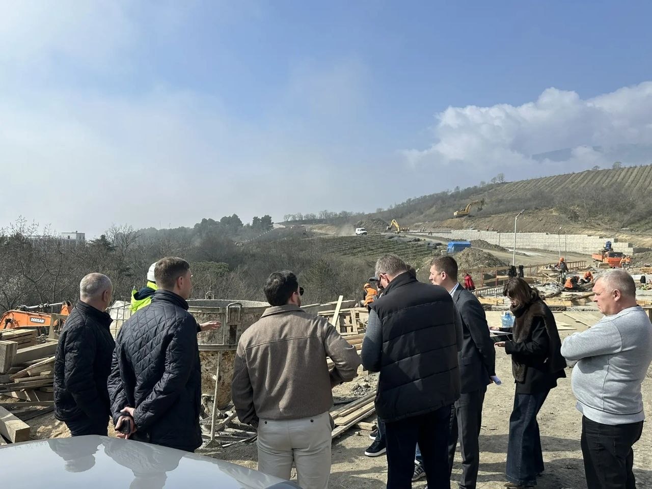 Продолжаем осмотр строящихся объектов на ЮБК