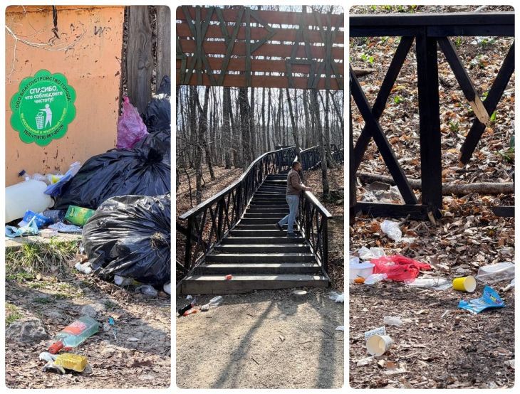 Тропа к водопаду Джур-Джур завалена мусором