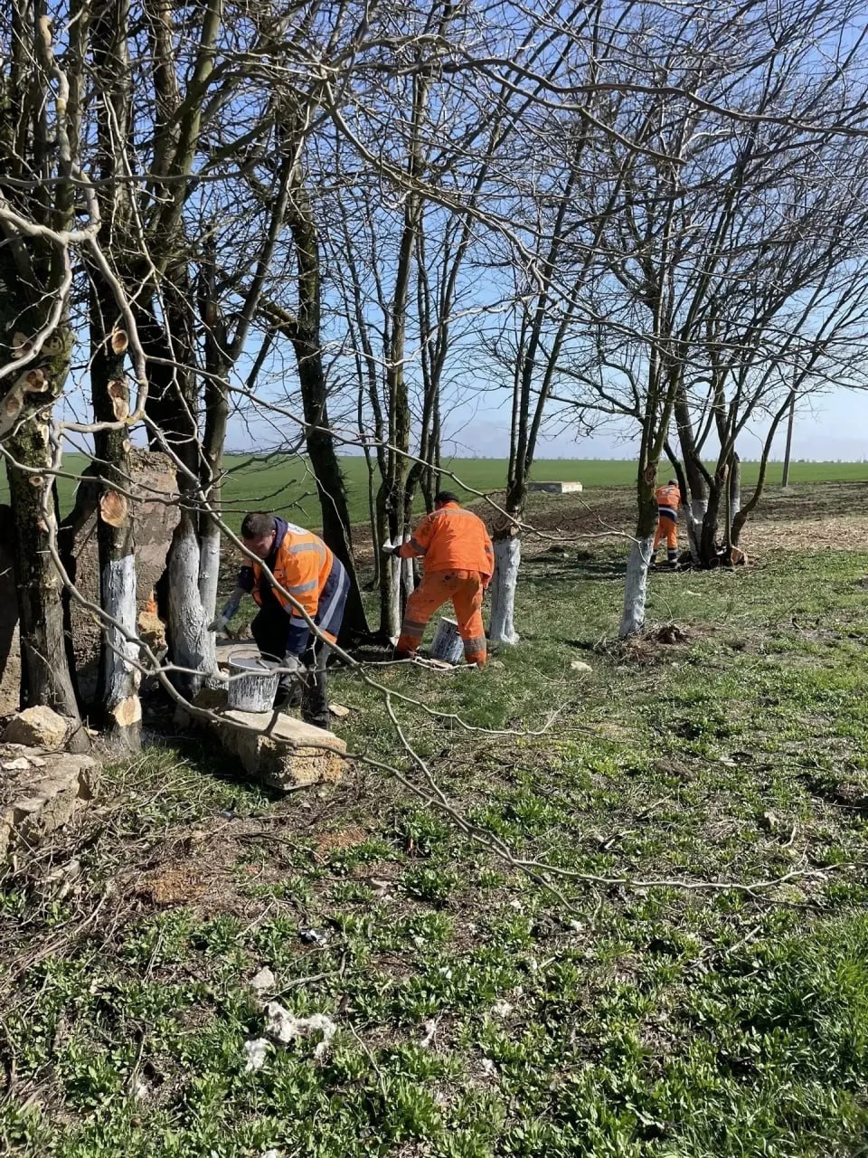 Сотрудники АО "Крымавтодор" провели субботник на территории Бахчисарайского района