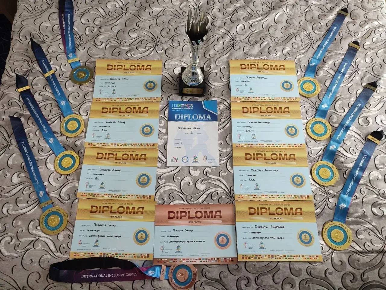 Восемь золотых медалей и одну бронзовую завоевали крымские спортсмены на Международном фестивале инклюзивных видов спорта «Импульс» в дисциплине адаптивное тхэквондо Восемь золотых медалей и одну бронзовую завоевали крымские спортсмены на Международном фестивале инклюзивных видов спорта «Импульс» в дисциплине адаптивное тхэквондо