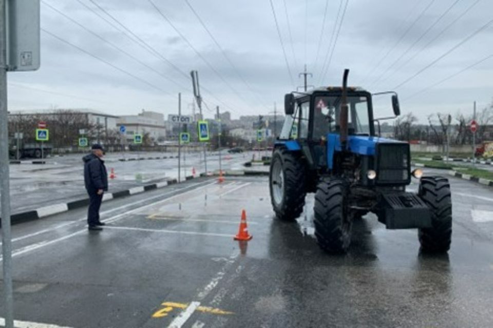 Проведение практического экзамена на право управления самоходными машинами!