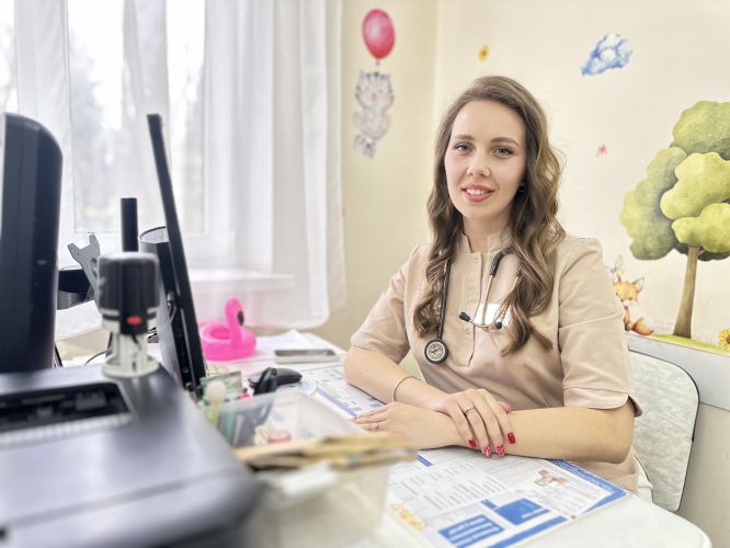 В детской поликлинике работает молодой педиатр Екатерина Корегина