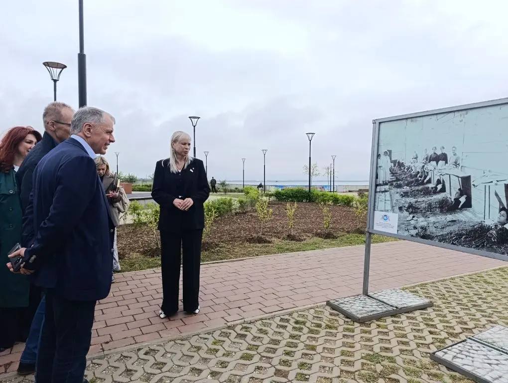 Сергей Ганзий: В рамках празднования 100-летия Крымской ГГРЭС - центра добычи и сохранения целебных сакских грязей г. Саки посетил Председатель Государственного Совета Республики Крым Владимир Андреевич Константинов
