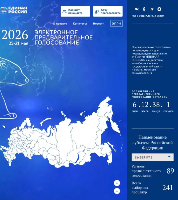 «Единая Россия» запустила предварительное голосование