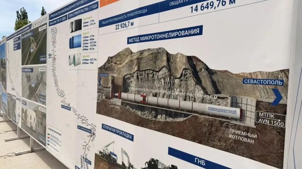 Как идет строительство канализационного коллектора в Балаклаве Как идет строительство канализационного коллектора в Балаклаве
