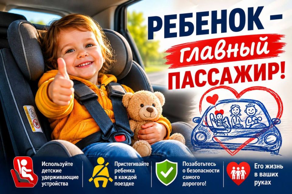 Ребёнокпассажир: безопасность начинается с автокресла
