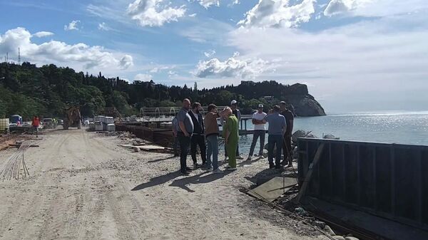 Ремонт набережной Алушты отстает от графика