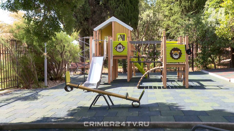Досуговую площадку обустроили в Гурзуфе