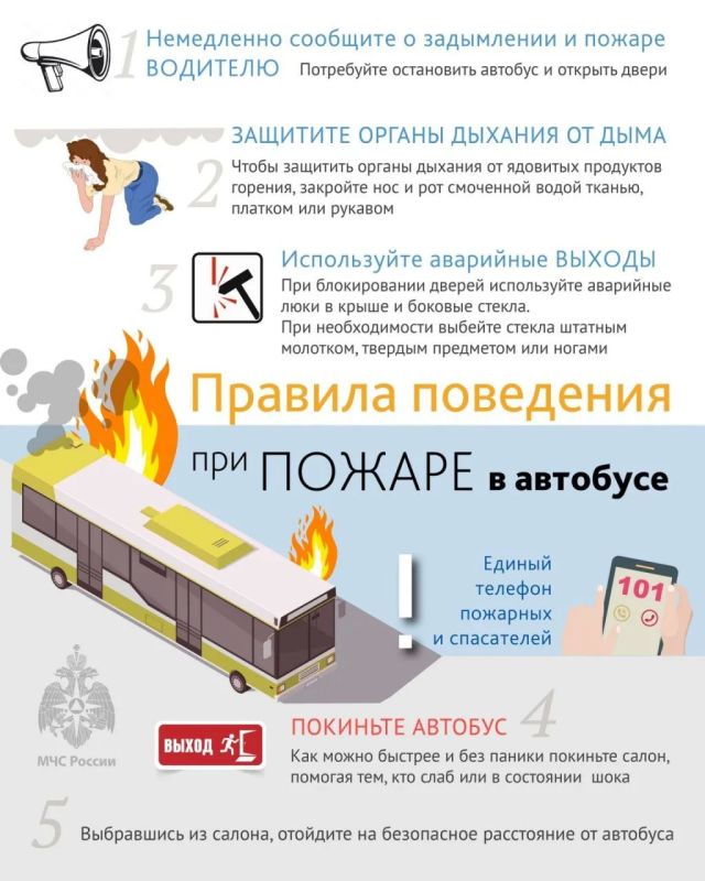 МЧС Республики Крым напоминает об алгоритме действий при пожаре в транспортных средствах МЧС Республики Крым напоминает об алгоритме действий при пожаре в транспортных средствах
