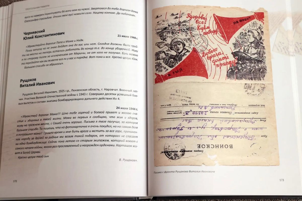 В Крыму представили книгу «Треугольник памяти» с письмами советских воинов В Крыму представили книгу «Треугольник памяти» с письмами советских воинов