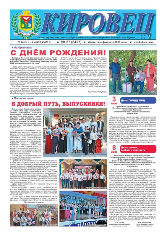 Свежая подборка первых полос районных газет Крыма Свежая подборка первых полос районных газет Крыма
