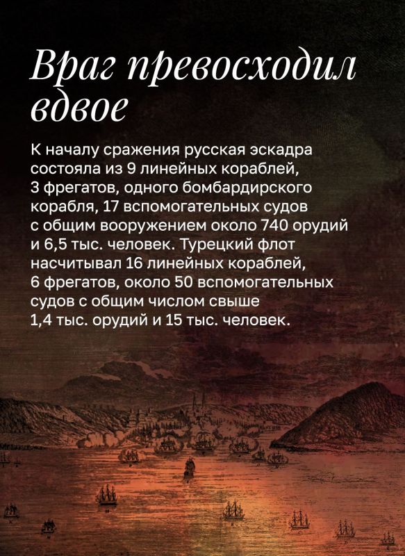 Минобороны России: 7 июля – День воинской славы России – День победы русского флота в Чесменском сражении Минобороны России: 7 июля – День воинской славы России – День победы русского флота в Чесменском сражении