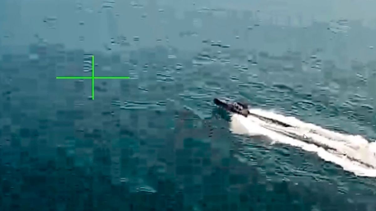Опубликованы кадры уничтожения группы БЭК в Черном море