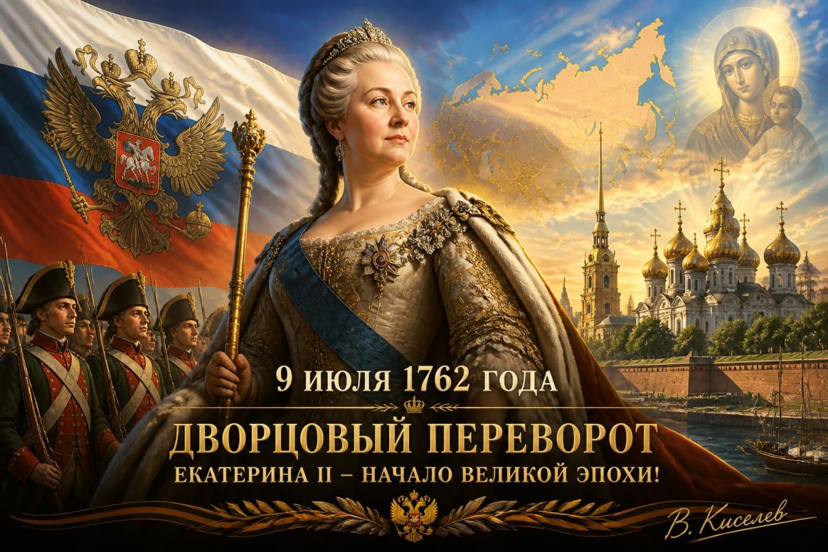 Виталий Киселев: 9 июля в российской истории — дата, когда всё решили гвардейские полки и воля одной женщины