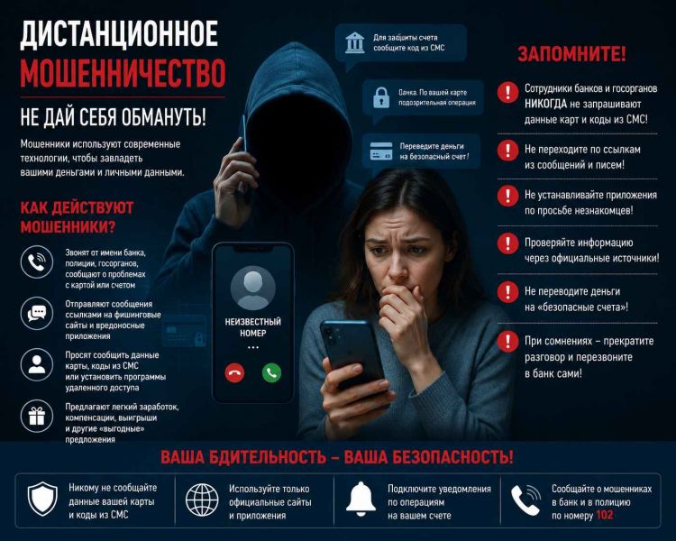 Осторожно: дистанционные мошенники!