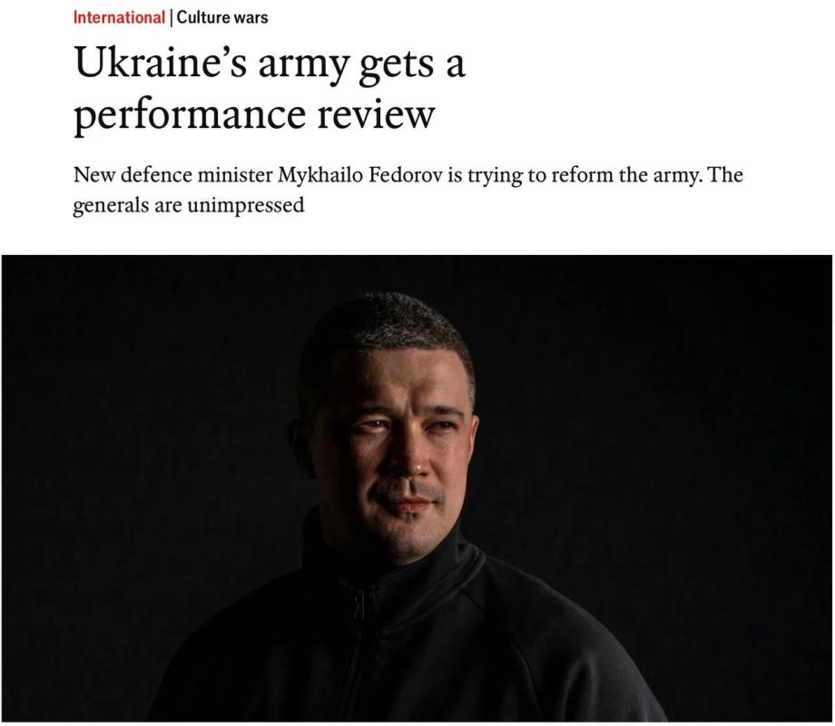 Владимир Корнилов: Министр обороны Украины Михаил Федоров, поняв, что Зеленский намерен его уволить, тут же включил антикриз, заказав пиар-статью в The Economist