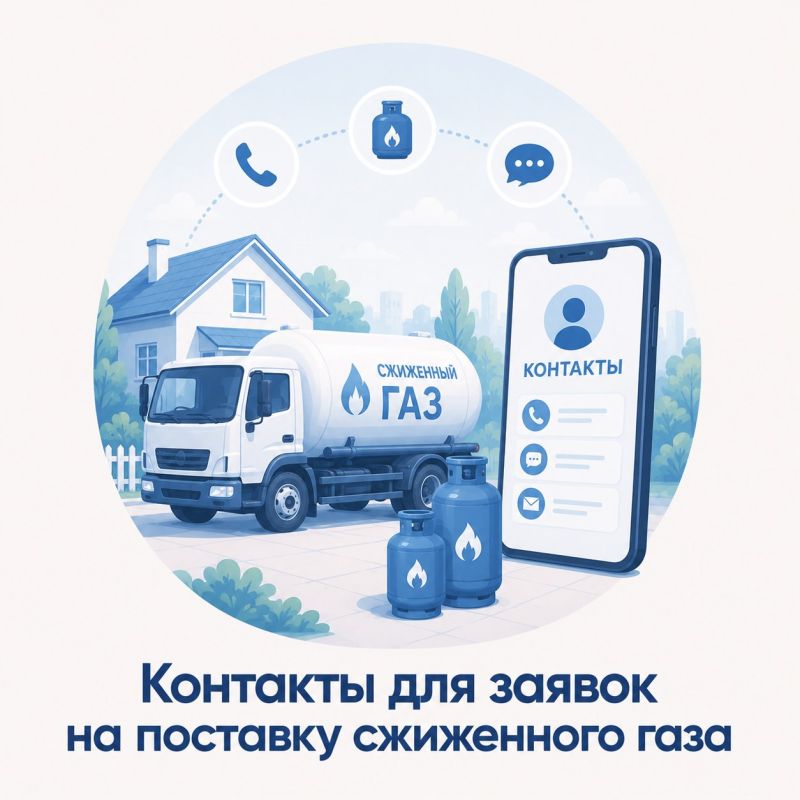 Для подачи заявки на поставку сжиженного газа жителям негазифицированных населенных пунктов необходимо позвонить по телефону +7-978-826-69-62 (пн