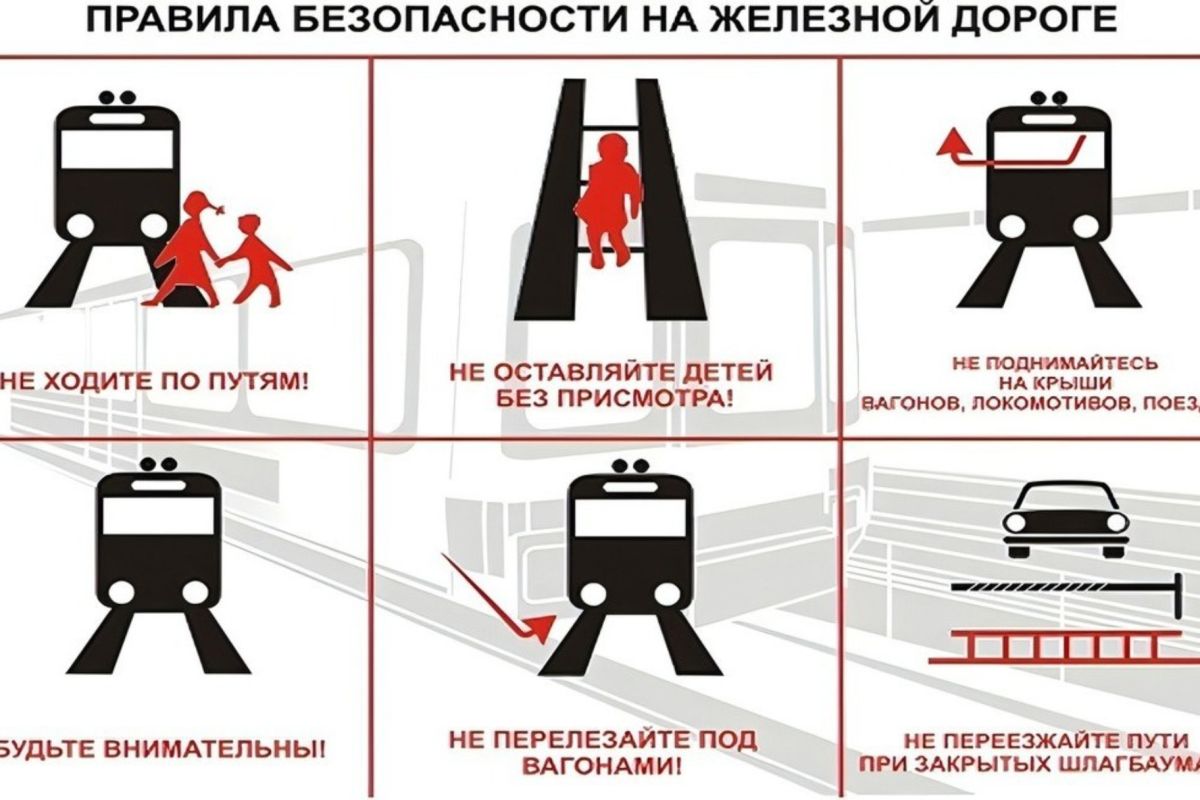 Памятка по безопасности на железной дороге и объектах железнодорожного транспорта