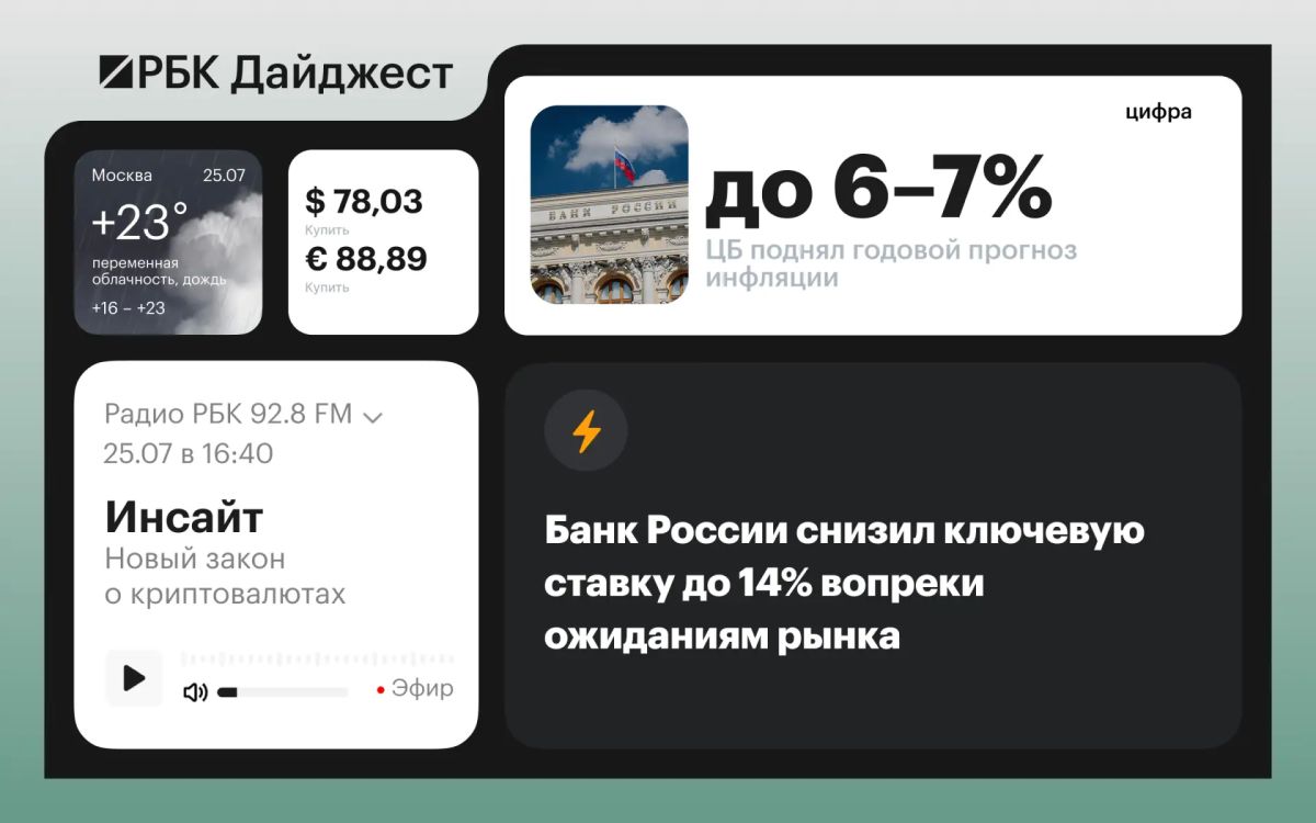 Главные новости к вечеру 24 июля