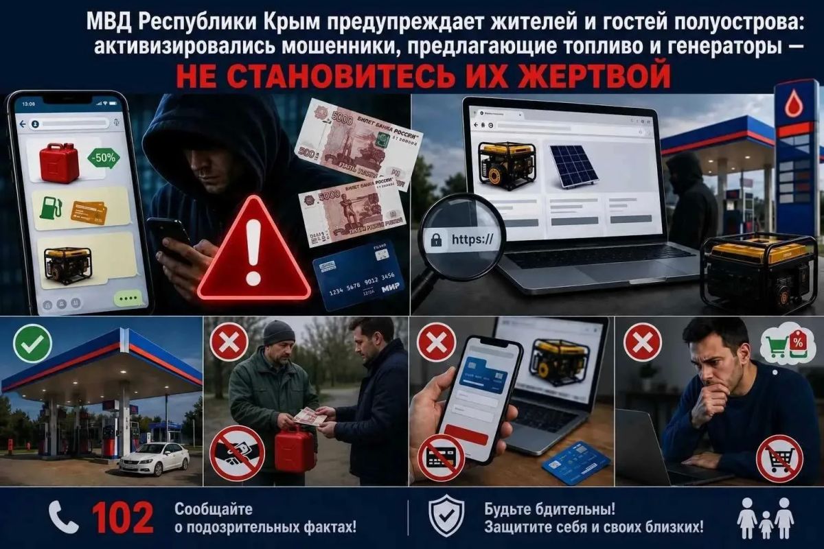 Мошенники активизировались в Крыму на фоне сложной ситуации с топливом и светом
