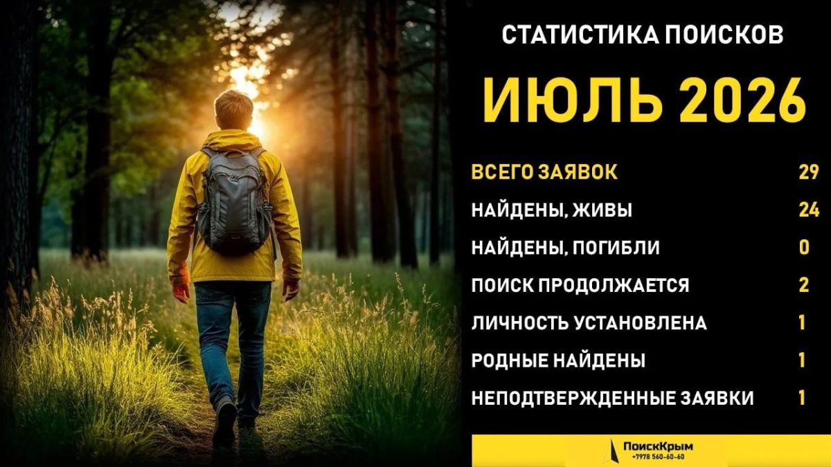 За месяц волонтерам поступило 29 обращений о пропавших людях в Крыму