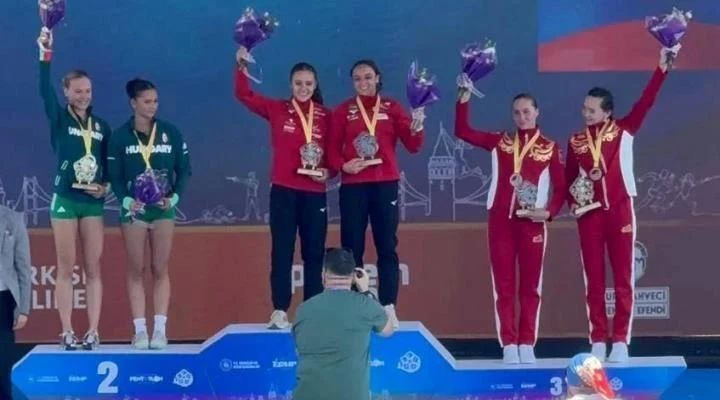 Россиянки завоевали бронзу в эстафете на Чемпионате Европы по пятиборью Россиянки завоевали бронзу в эстафете на Чемпионате Европы по пятиборью