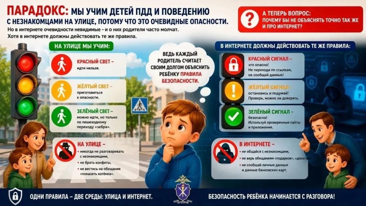 Удивительно, но факт: мы с ранних лет внушаем детям, как вести себя на дороге и что делать при встрече с незнакомцем — ведь эти угрозы легко представить Удивительно, но факт: мы с ранних лет внушаем детям, как вести себя на дороге и что делать при встрече с незнакомцем — ведь эти угрозы легко представить