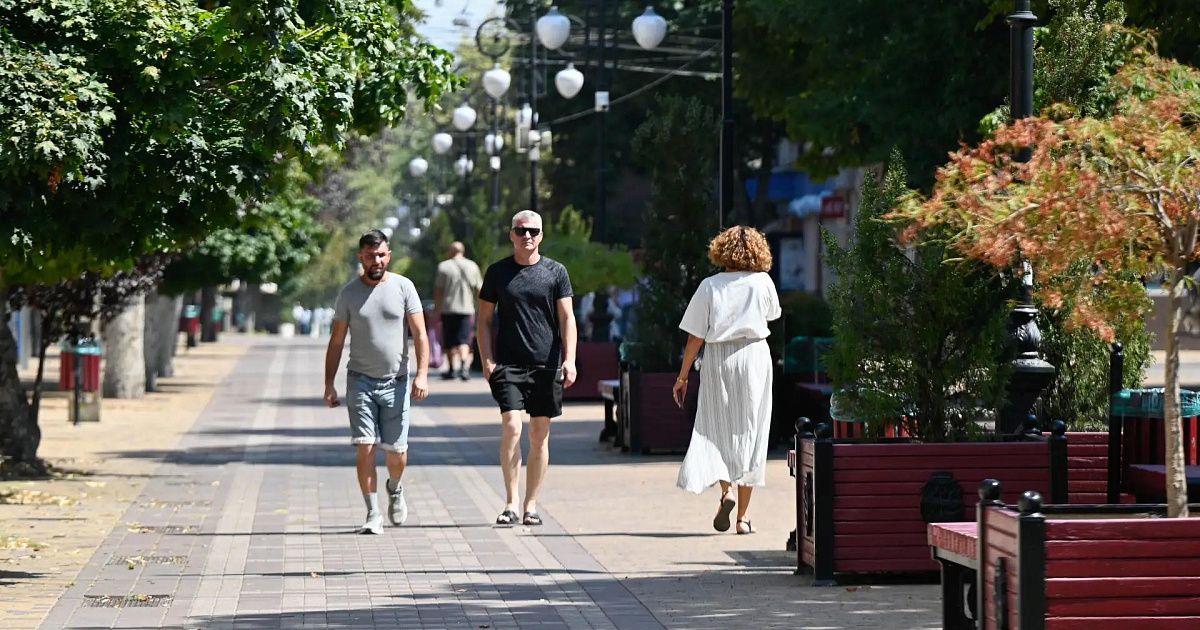 Жаркий август в столице Крыма