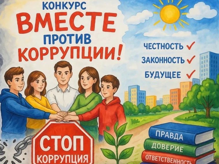 Генеральная прокуратура Российской Федерации в 2026 году организует Международный молодежный конкурс социальной антикоррупционной рекламы «Вместе против коррупции!»