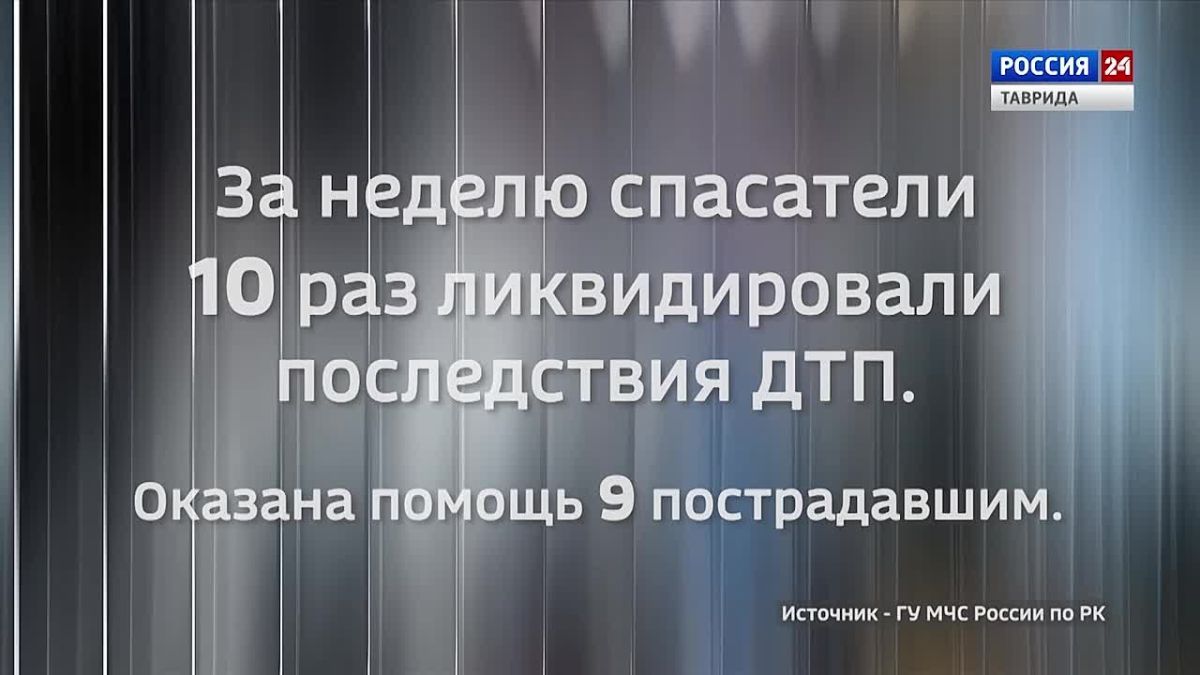 Крым в Цифрах: в ГУ МЧС России по Крыму подвели итоги недели с 3 по 9 августа