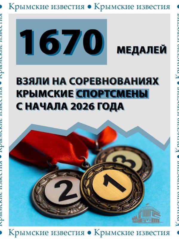 Больше 1,5 тыс медалей завоевали крымские спортсмены с начала года