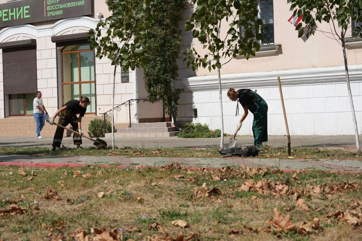Рабочую неделю сотрудники Службы городского хозяйства начали с ухода за молодыми деревьями в сквере им. Тараса Шевченко. Краснолистные тополя были высажены в 2025 году в честь Дня освобождения Керчи от немецко-фашистских... Рабочую неделю сотрудники Службы городского хозяйства начали с ухода за молодыми деревьями в сквере им. Тараса Шевченко. Краснолистные тополя были высажены в 2025 году в честь Дня освобождения Керчи от немецко-фашистских...