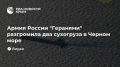 Армия России "Геранями" разгромила два сухогруза в Черном море