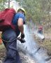 Тушение лесного пожара в Ялте продолжается