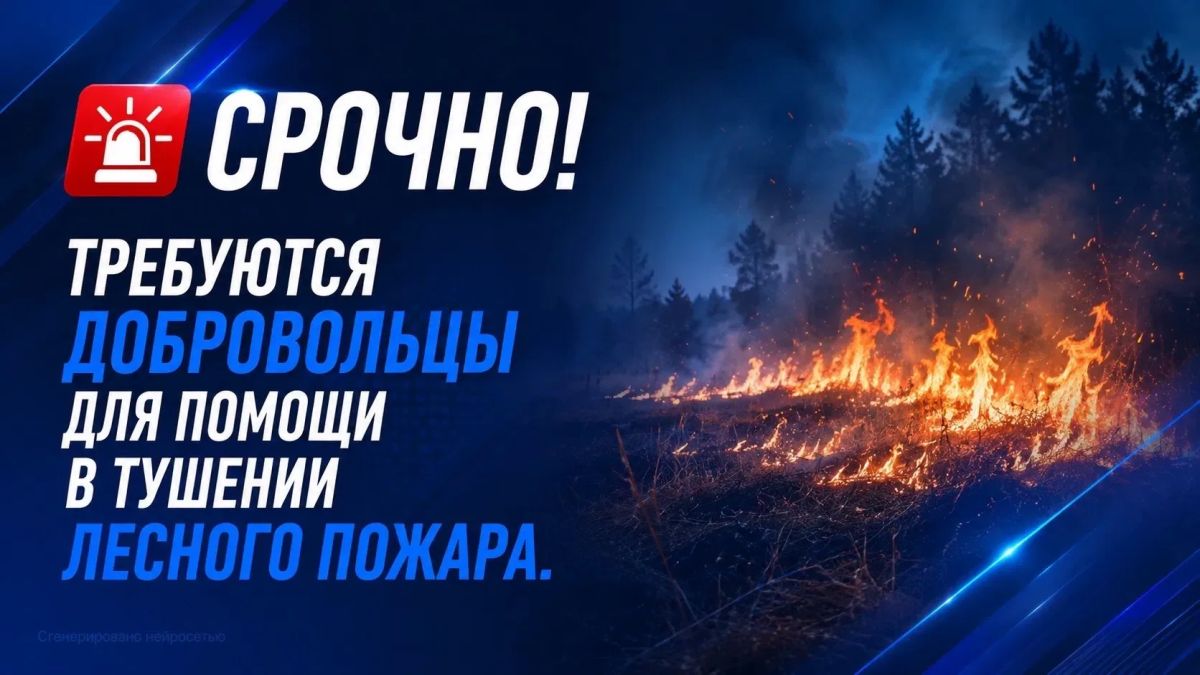 Алексей Зинченко: Нужна помощь добровольцев. В районе Дарсан — Аутка продолжается тушение ландшафтного пожара