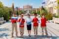 Севастопольские автоинспекторы и юнармейцы провели акцию ко Дню флага