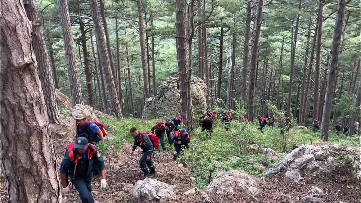 В Ялте продолжают тушить крупный пожар