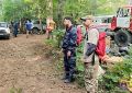 Транспортные полицейские помогают тушить лесной пожар в Ялте