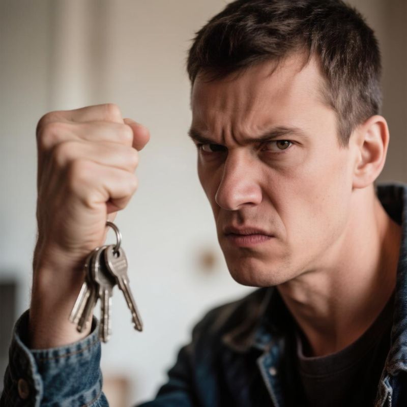 В Черноморском районе осудили мужчину, который ударил знакомого связкой ключей в глаз