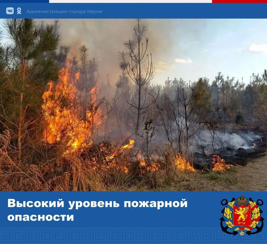 По данным ФГБУ «Крымское УГМС», 30, 31 августа, 1 сентября в центральных, западных, восточных, южных районах Крыма и в горах сохранится чрезвычайная пожарная опасность